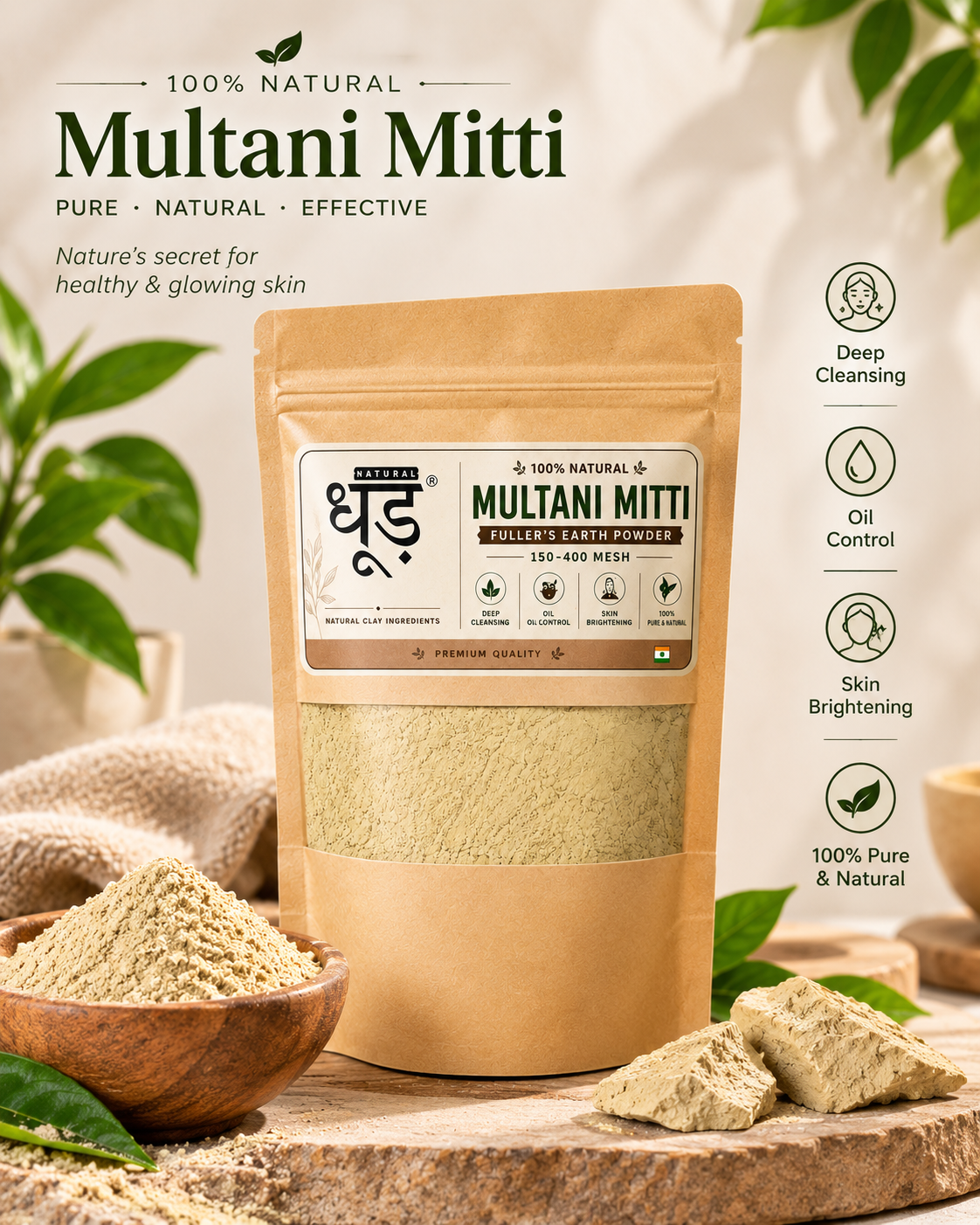 Pure Multani Mitti Powder